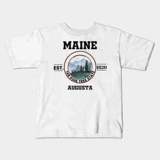 Maine state Kids T-Shirt